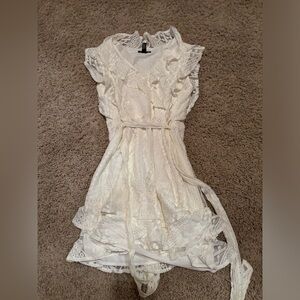 White lace dress size medium